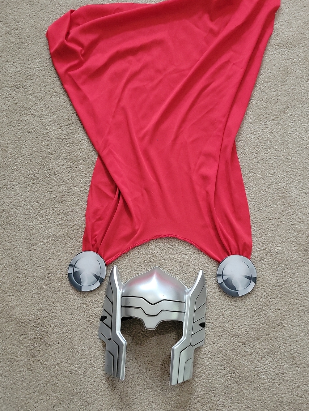 Marvel Avengers Thor Helmet/mask and Cape Costume